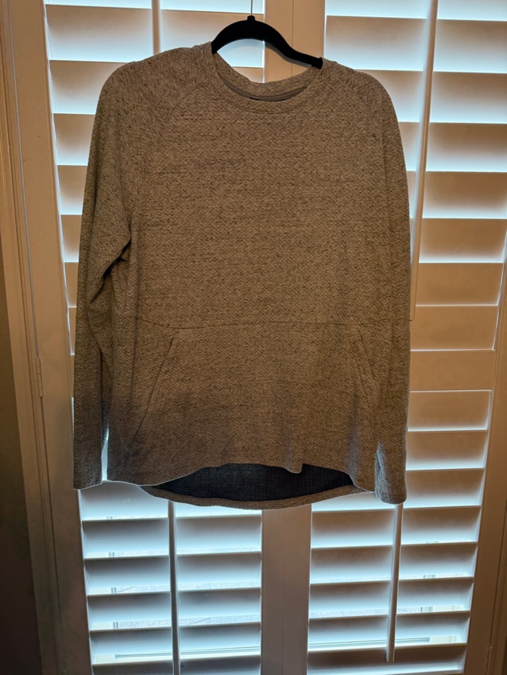 lululemon athletica Men's Heather Gray Crewneck Pullover